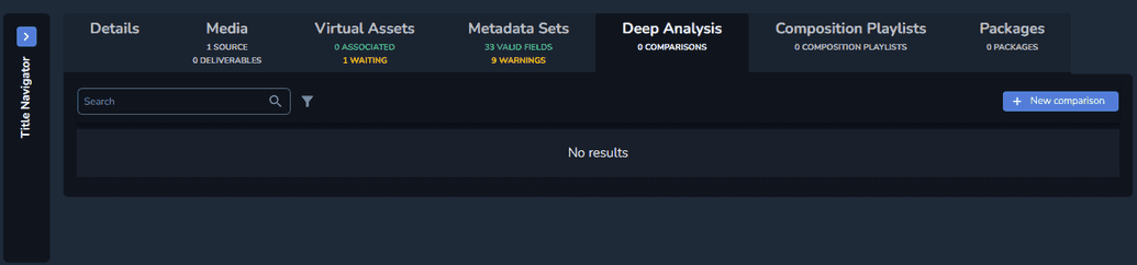 The Deep Analysis tab