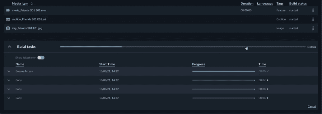  Build workflow