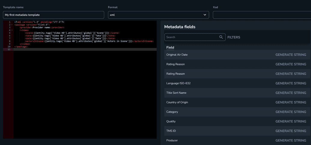 Descriptive metadata