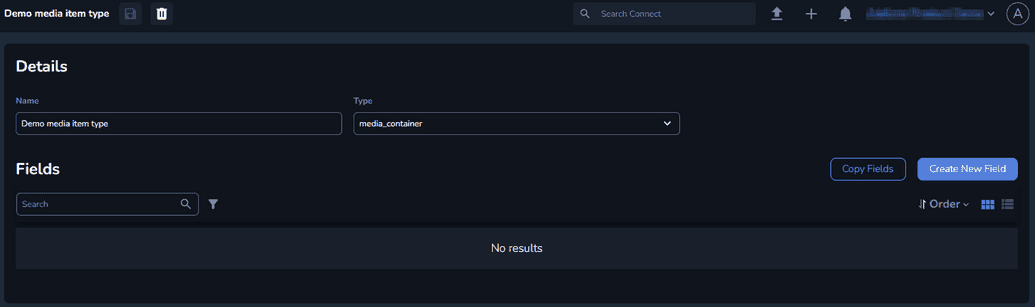 Created Media Item Entity Type