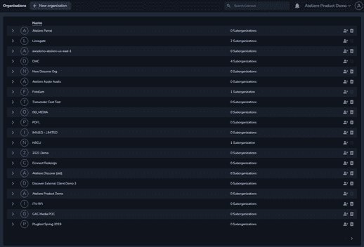 Connect Docs :: Organization Settings