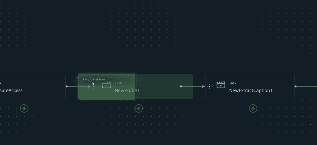 Drag and drop before a component