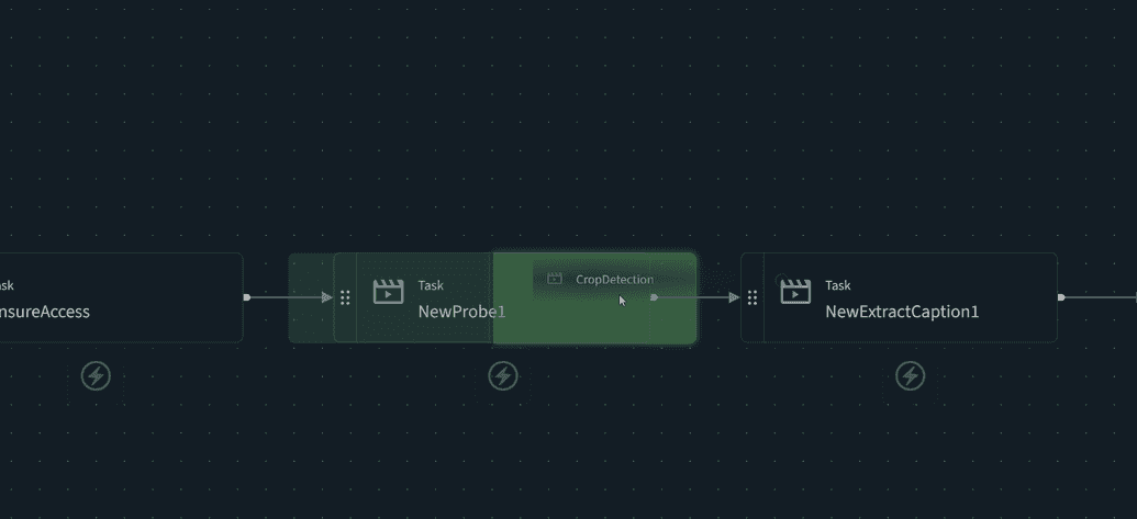 Drag and drop after a component