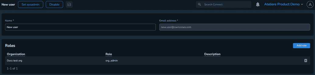 Set as system admin