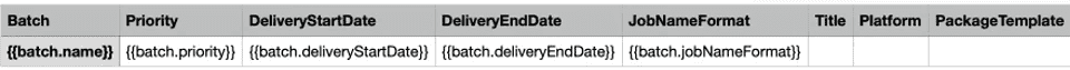 The Import Batch modal