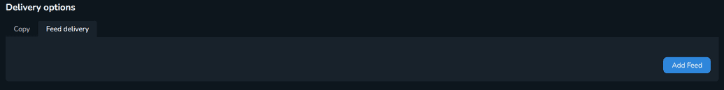 The Delivery options tab
